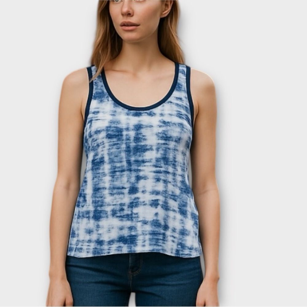 Lucky Brand Tank Top In Blue Tie Dye Women’s Size S